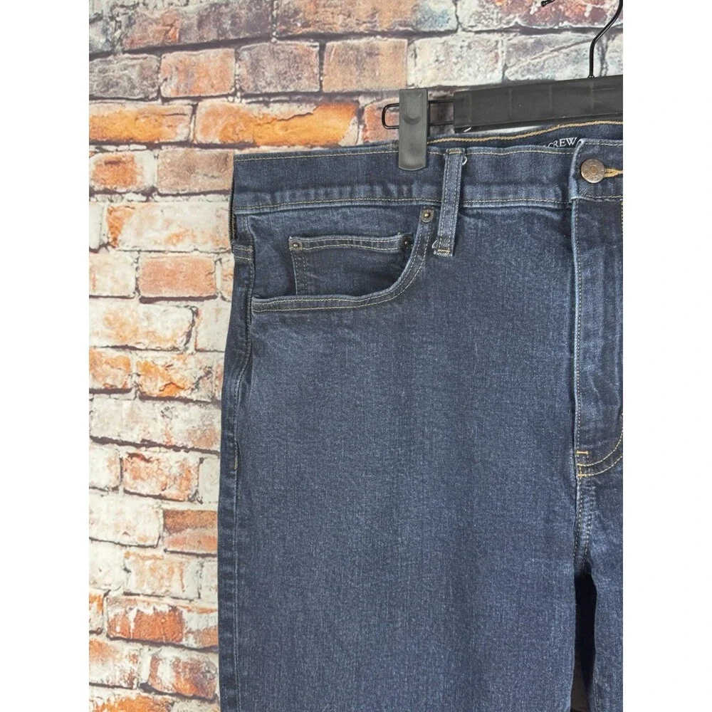 J.Crew Men's Straight Fit Flex In Signature Stretch Blue Jeans 38